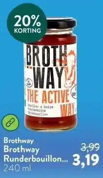 Holland & Barrett Brothway Runderbouillon Beef Bone Broth aanbieding