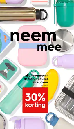 HEMA Alle meeneem flessen, bekers en boxen aanbieding