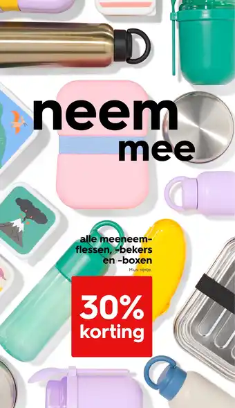 HEMA Alle meeneem flessen, bekers en boxen aanbieding