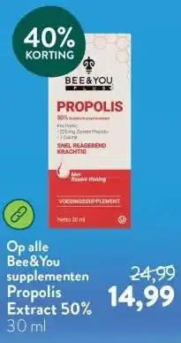 Holland & Barrett Propolis Extract 50% aanbieding