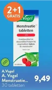 Holland & Barrett A. Vogel Menstruatie tabletten aanbieding