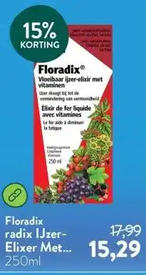 Holland & Barrett radix IJzer-Elixer Met Vitamines aanbieding