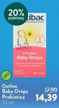 Holland & Barrett Baby Drops Probiotica aanbieding