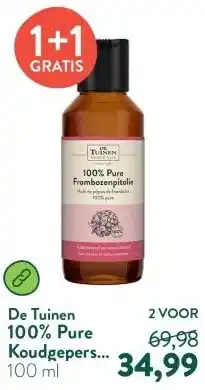 Holland & Barrett 100% Pure Koudgeperste Frambozenpitolie aanbieding