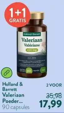 Holland & Barrett Valeriaan Poeder 450mg aanbieding