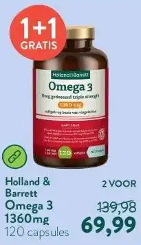 Holland & Barrett Omega 3 1360mg aanbieding