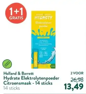 Holland & Barrett Holland & Barrett Hydrate Elektrolytenpoeder Citroensmaak aanbieding