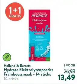 Holland & Barrett Holland & Barrett Hydrate Elektrolyten poeder Framboossmaak aanbieding