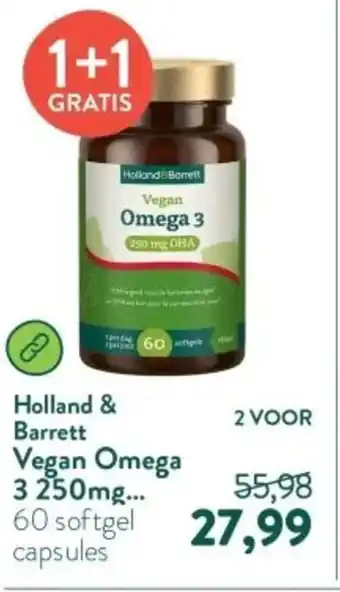 Holland & Barrett Holland & Barrett Vegan Omega 3 aanbieding