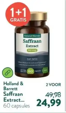 Holland & Barrett Holland & Barrett Saffraan Extract aanbieding