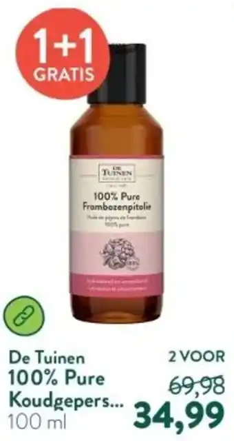 Holland & Barrett De Tuinen 100% Pure Koudgepers aanbieding