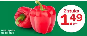 Spar Rode paprika aanbieding