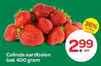 Spar Calinda aardbeien aanbieding