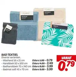 Dekamarkt BAD TEXTIEL aanbieding