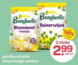 Spar Alle Bonduelle Diepvriesgroenten aanbieding