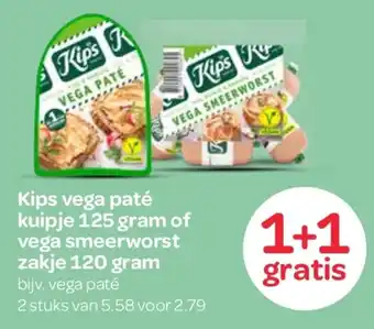 Spar Kips vega paté of vega smeerworst aanbieding