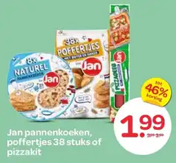 Spar Jan pannenkoeken, poffertjes 38 stuks of pizzakit aanbieding