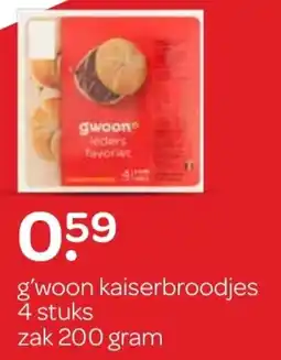 Spar G'woon kaiserbroodjes aanbieding