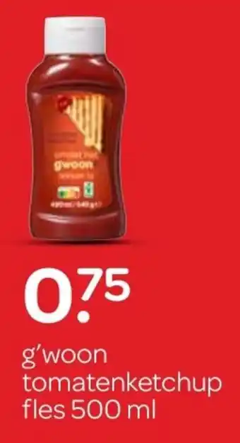 Spar G'woon tomatenketchup aanbieding