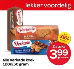 Spar Alle Verkade koek aanbieding