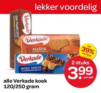 Spar Alle Verkade koek aanbieding