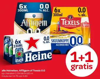 Spar Alle Heineken, Affligem of Texels 0.0 aanbieding