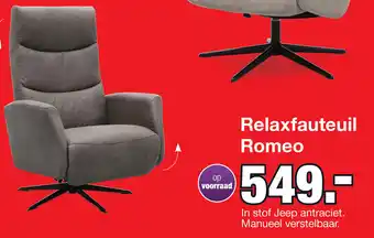 Budget Home Store Relaxfauteuil Romeo aanbieding