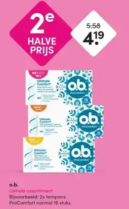 DA o.b. Gehele assortiment aanbieding