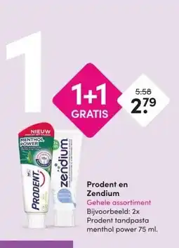 DA Prodent en Zendium aanbieding