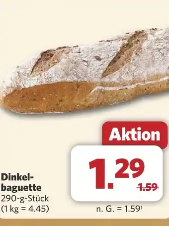 Combi Dinkel- baguette aanbieding