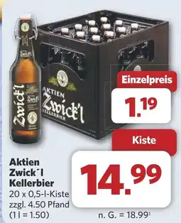 Combi Aktien Zwick'l Kellerbier aanbieding