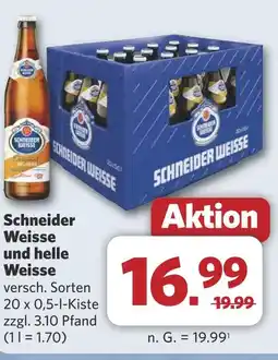 Combi Schneider Weisse und helle Weisse aanbieding