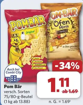 Combi Pom Bär aanbieding