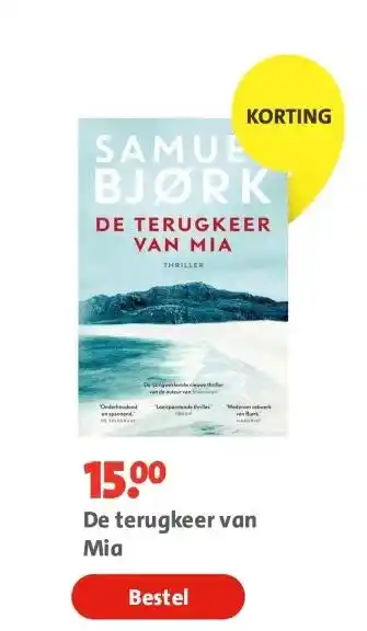 Bruna De terugkeer van Mia aanbieding