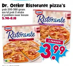 Boon`s Markt Dr. Oetker Ristorante pizza's aanbieding