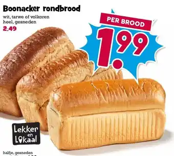 Boon`s Markt Boonacker rondbrood aanbieding