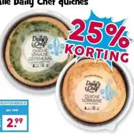 Boon`s Markt Alle Daily Chef quiches aanbieding