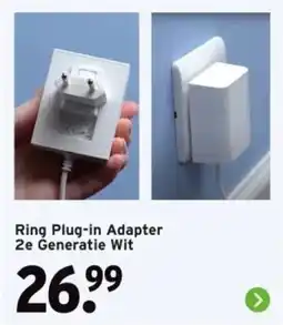 GAMMA Ring Plug-in Adapter 2e Generatie Wit aanbieding