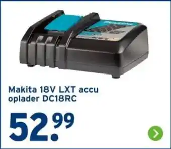 GAMMA Makita 18V LXT accu oplader DC18RC aanbieding