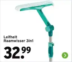 GAMMA Leifheit Raamwisser 3 in 1 aanbieding