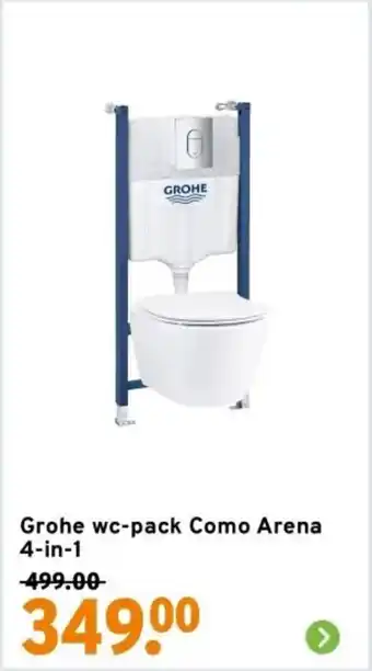 GAMMA Grohe wc pack Como Arena 4 in 1 aanbieding