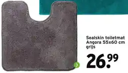 GAMMA Sealskin toiletmat Angora grijs aanbieding