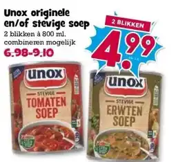 Boon`s Markt Unox originele en/of stevige soep aanbieding