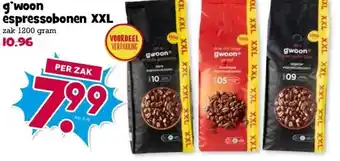 Boon`s Markt g'woon espressobonen XXL aanbieding