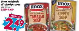 Boon`s Markt Unox originele of stevige soep aanbieding