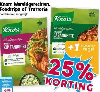 Boon`s Markt Knorr Wereldgerechten. Foodtrips of Trattoria aanbieding