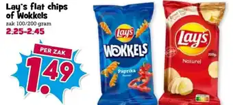 Boon`s Markt Lay's flat chips of Wokkels zak 100/200 gram aanbieding