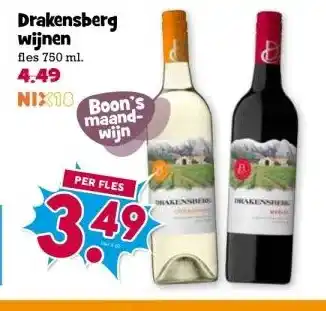 Boon`s Markt Drakensberg wijnen aanbieding