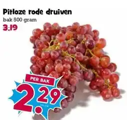 Boon`s Markt Pitloze rode druiven bak 500 gram aanbieding