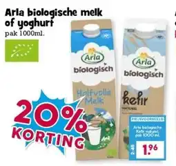 Boon`s Markt Arla biologische melk of yoghurt aanbieding